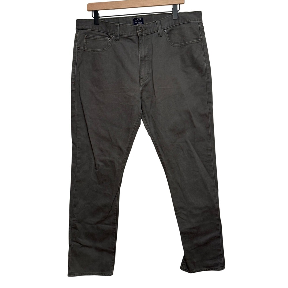 J Crew The‎ Driggs Men Slim Fit Corded Gray Chino Pants Size 36x30 Cotton